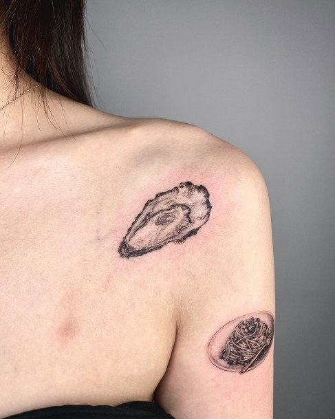Awesome Oyster Tattoos For Women