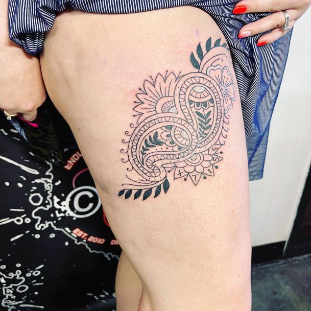 Awesome Paisley Tattoos For Women