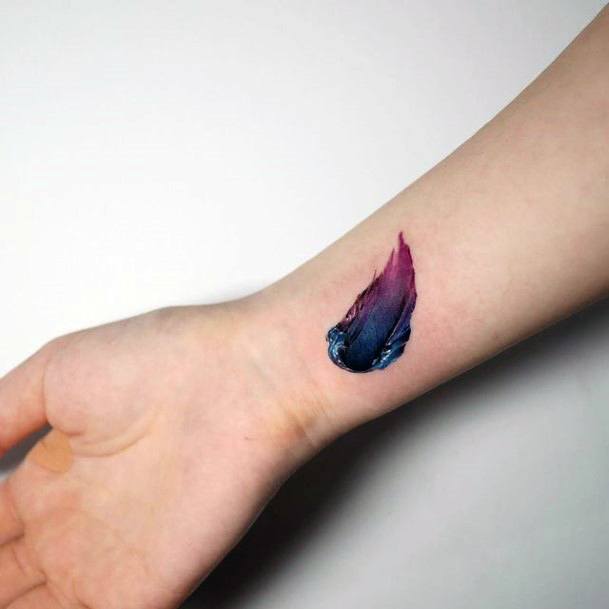 Awesome Palette Texture Tattoos For Women