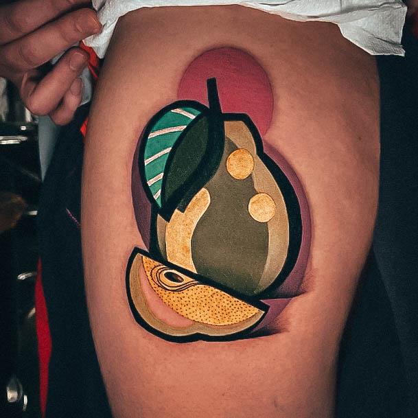 Awesome Pear Tattoos For Women