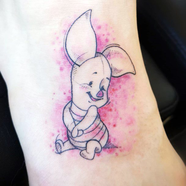 Awesome Piglet Tattoos For Women