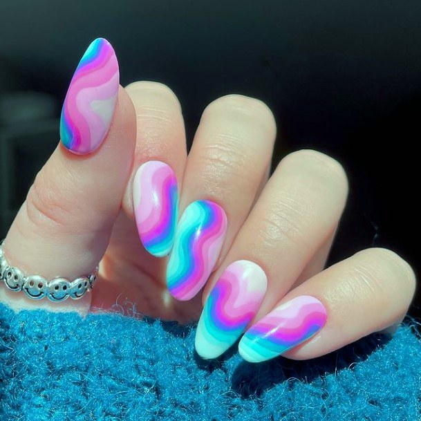 Awesome Pink Summer Fingernails For Women