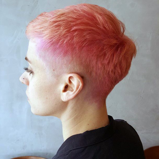 Awesome Pink Tapered Haircut Ideas For Any Beautiful Young Lady