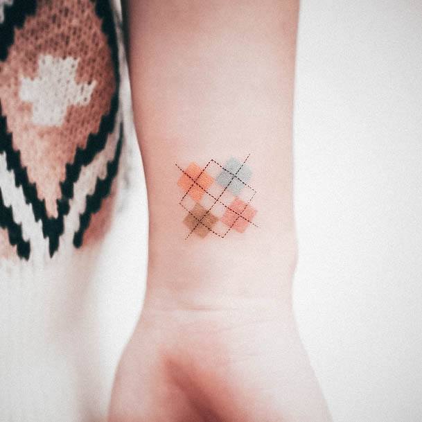 Awesome Plaid Tattoos For Women