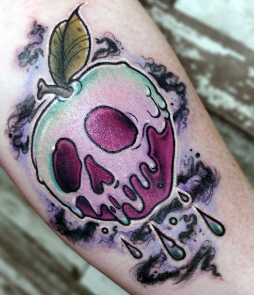 Awesome Poison Apple Tattoos For Women