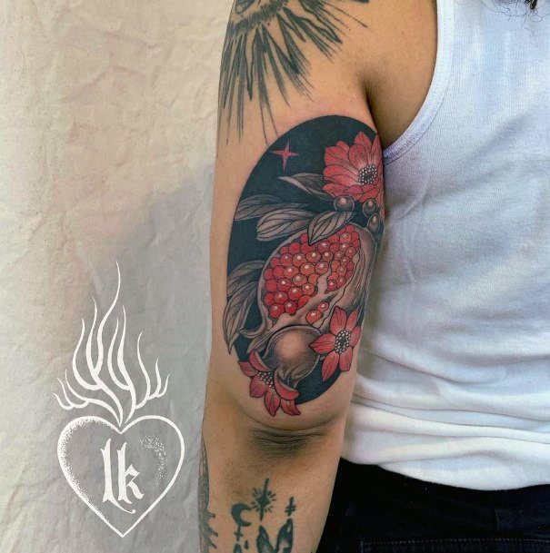 Awesome Pomegranate Tattoos For Women