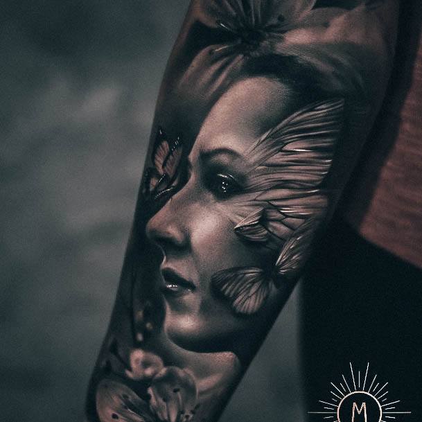 Awesome Portrait Tattoos For Women