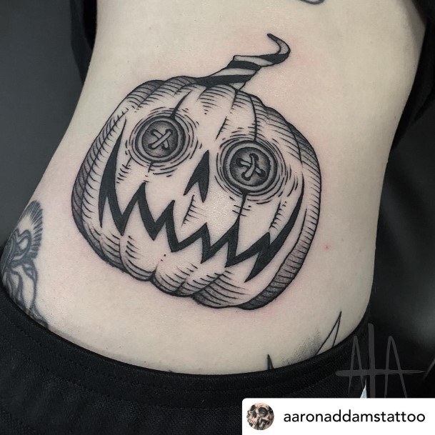 Awesome Pumpkin Tattoos For Women