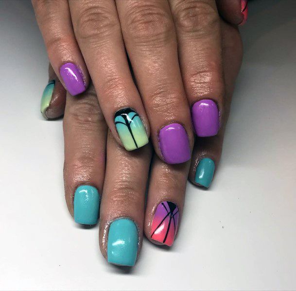 Awesome Purple And Blue Nail Ideas For Women