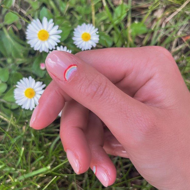 Awesome Rainbow Fingernails For Women