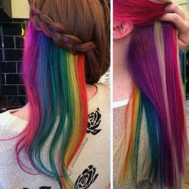 Awesome Rainbow Hairstyless For Women