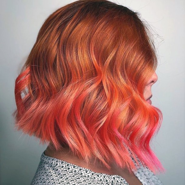 Awesome Red Ombre Hairstyless For Women