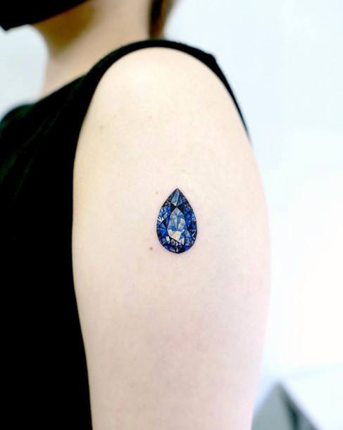Awesome Sapphire Tattoos For Women