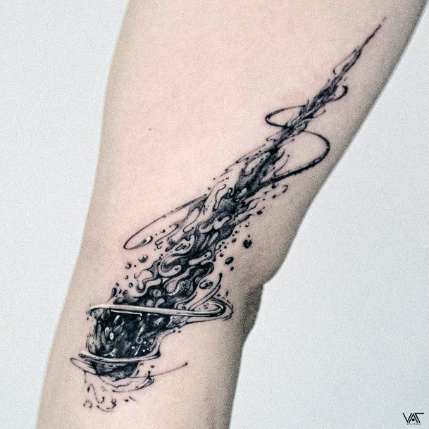 Awesome Shooting Star Tattoos For Women