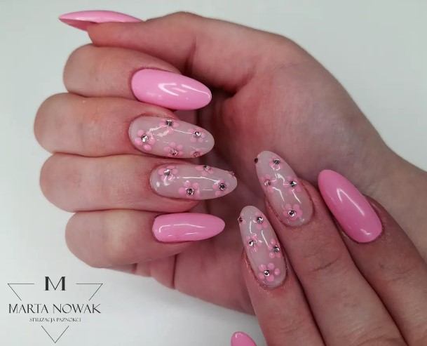 Awesome Short Pink Nails For Women