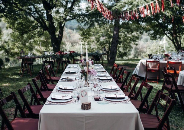 Awesome Sleek White Table Candle Centerpiece October Wedding