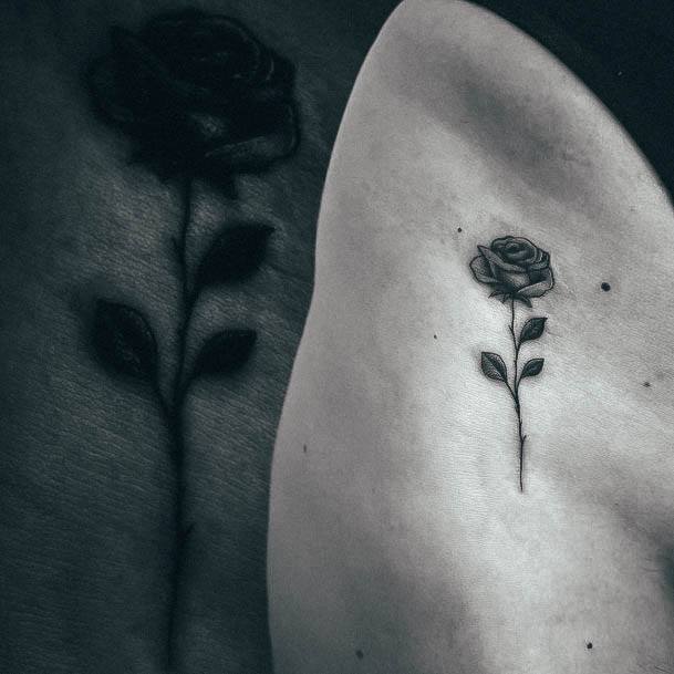 Awesome Small Rose Tattoos For Women