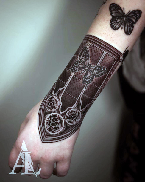 Awesome Stained Glass Tattoos For Women