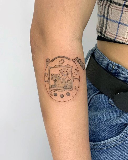 Awesome Tamagotchi Tattoos For Women