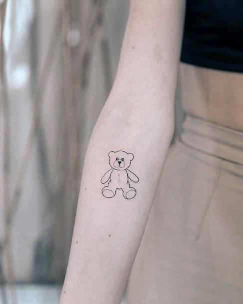 Awesome Teddy Bear Tattoos For Women
