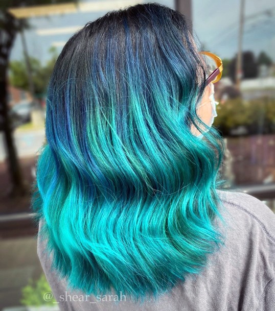 Top 100 Best Turquoise Hairstyles For Women - Hair Dye Color Ideas