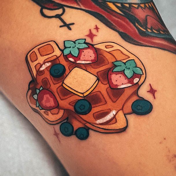 Awesome Waffle Tattoos For Women