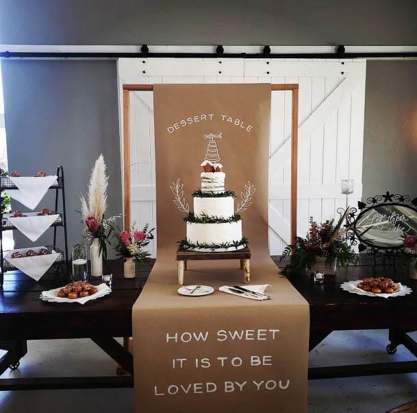 Awesome Wedding Table White Black Trim Cake Inspiration Ideas