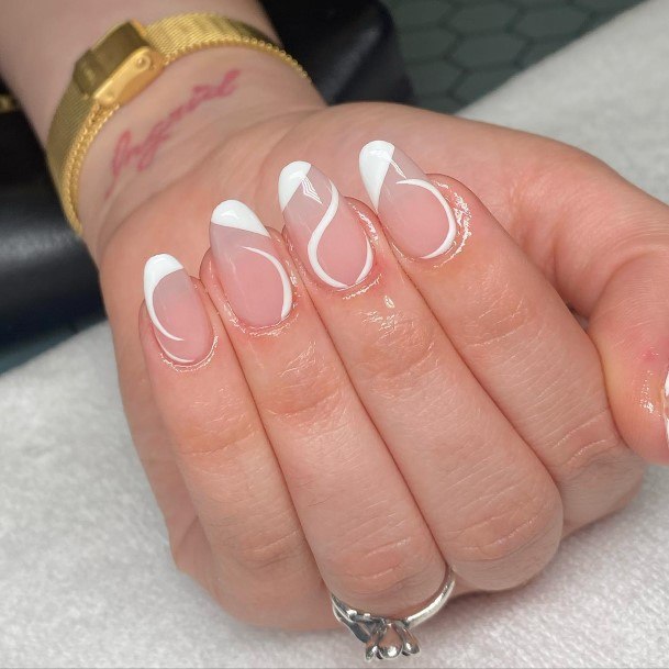 Awesome White And Nude Fingernails For Women