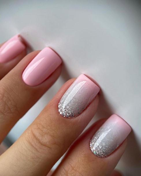 Awesome White Ombre Fingernails For Women