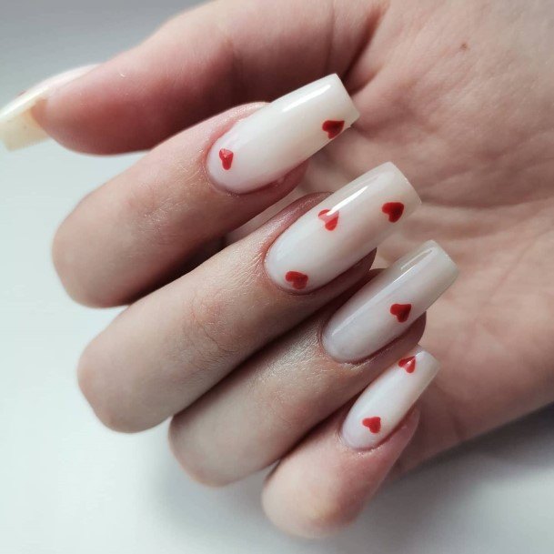 Awesome White Square Nails For Women