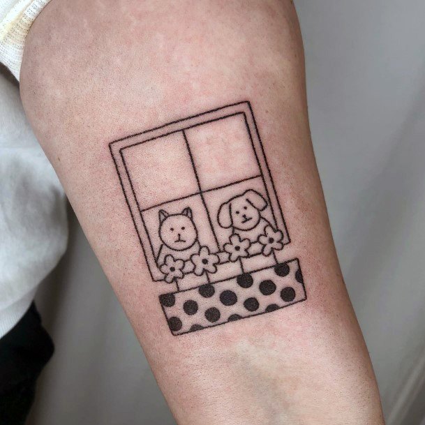 Awesome Window Tattoos For Women