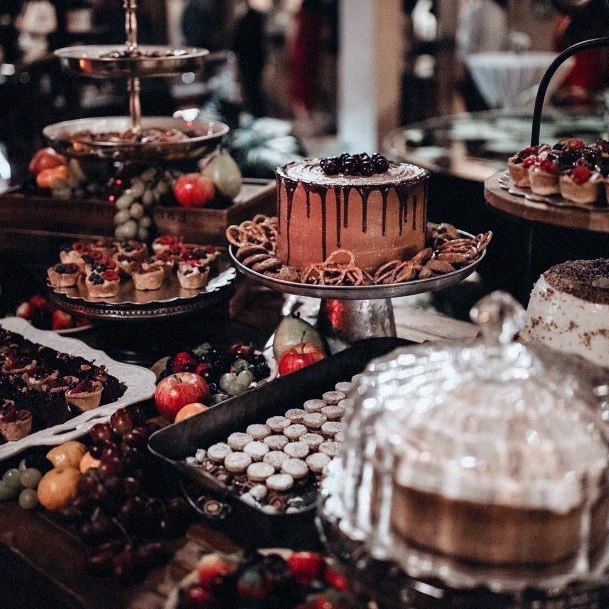 Awesome Winter Desert Bar Wedding Inspiration Ideas