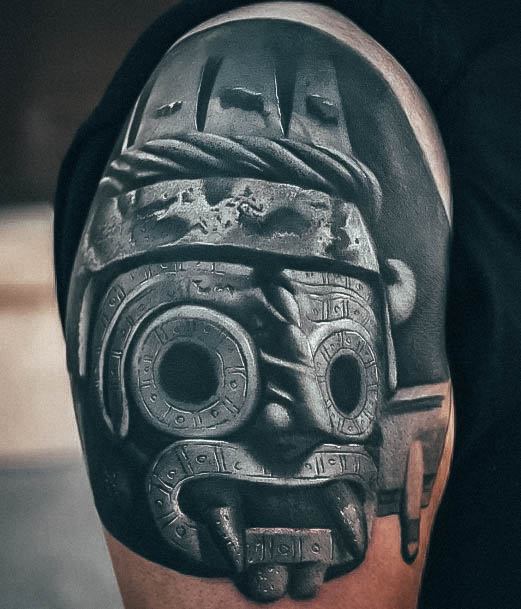 Tlaloc Aztec God of Rain Tattoo by Goethe Silva  Rain tattoo Aztec tattoo  Tattoos