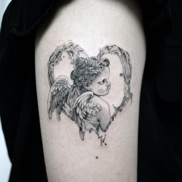 Baby Angel Tattoo Feminine Designs