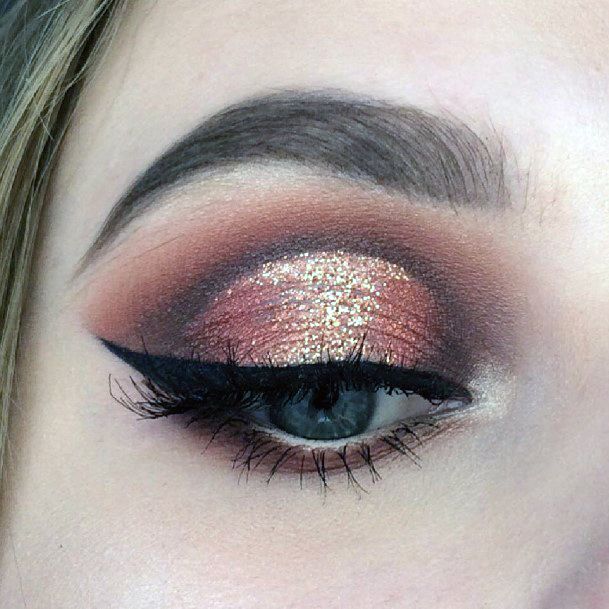 Baby Girl Red And Brown Eyeshadow Women