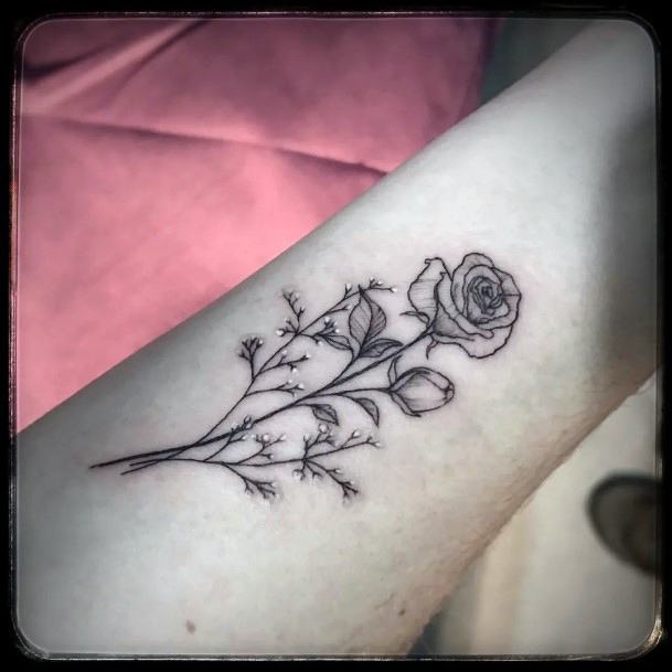 Babys Breath Womens Tattoo Ideas