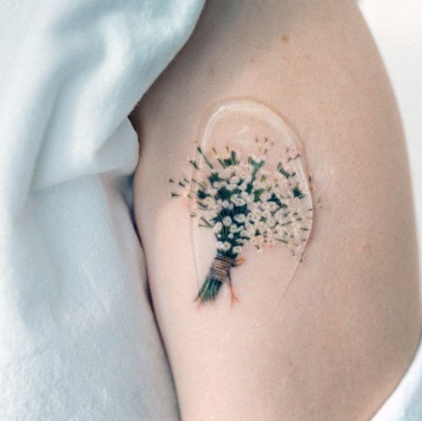 Babys Breath Womens Tattoos