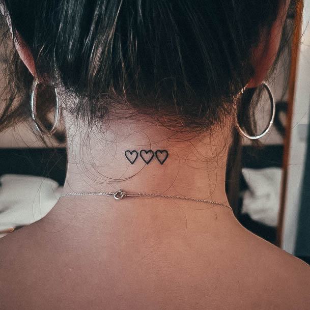 Back Of Neck Tattoo Feminine Designs