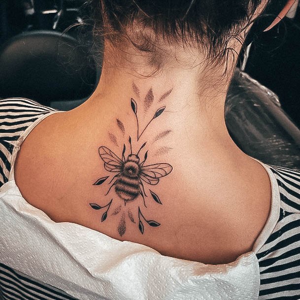 Back Of Neck Tattoos Feminine Ideas