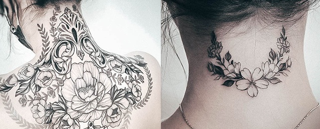 Top 100 Best Back Of Neck Tattoos For Women – Nape Design Ideas