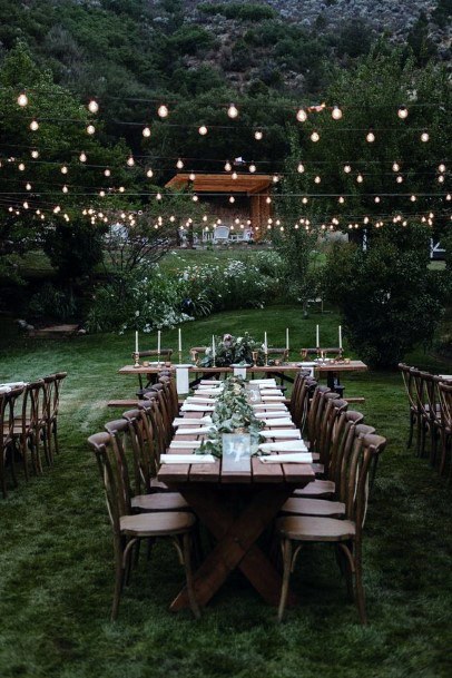 Backyard Wedding Ideas Napa Table Reception Setup