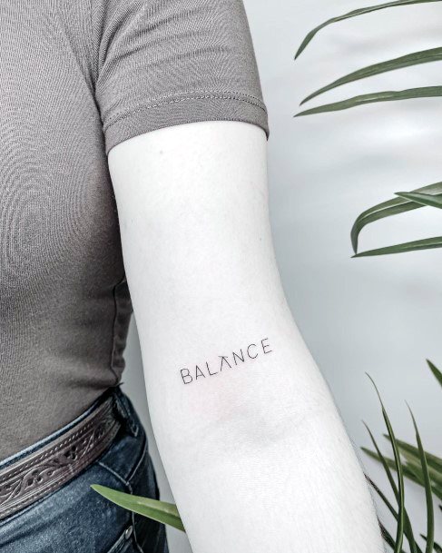 Balance Female Tattoo Designs