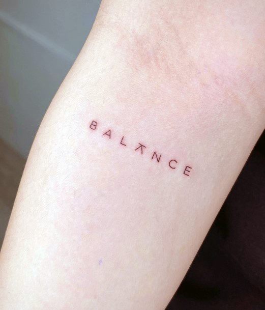 Balance Tattoo Feminine Designs