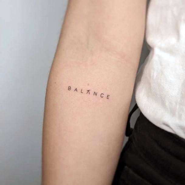 Balance Tattoos Feminine Ideas