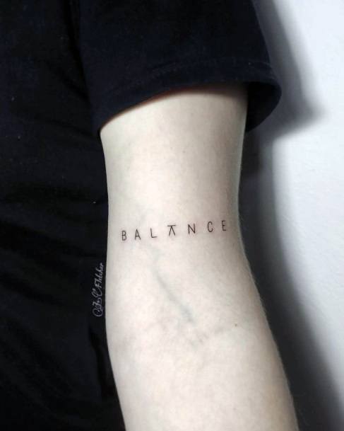 Balance Tattoos For Girls