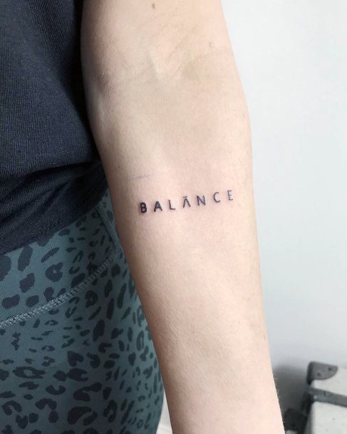 Balance Womens Feminine Balance Tattoos