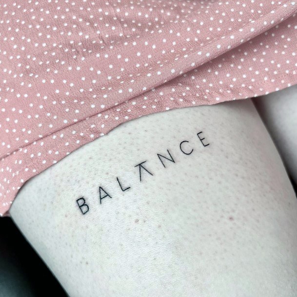 Balance Womens Tattoos