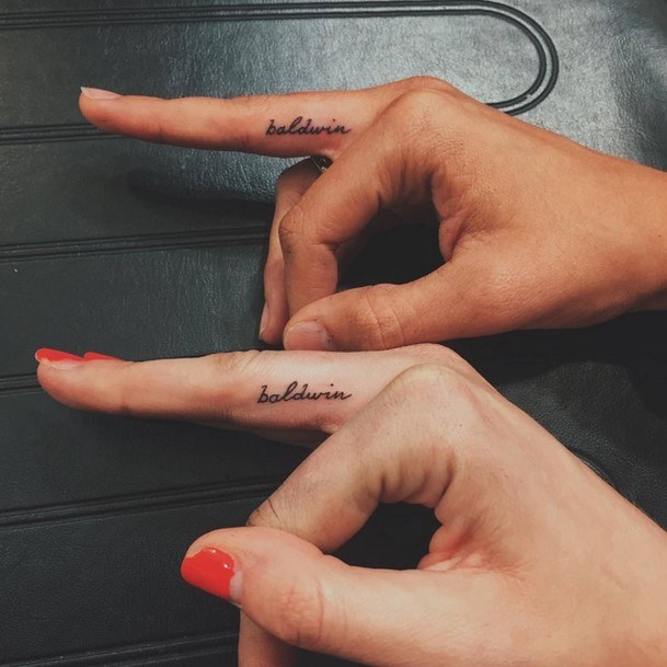 Baldwins Tattoo Womens Fingers