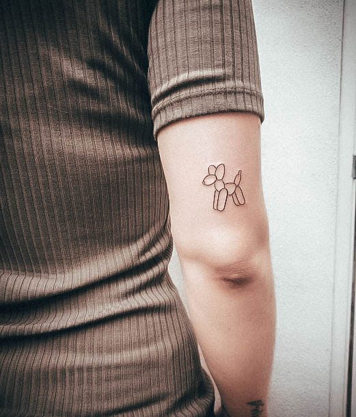 Ballon Animal Female Tattoo Designs