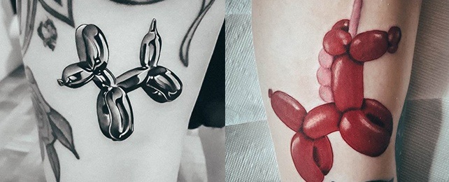 Top 100 Best Balloon Animal Tattoos For Women – Twisted Design Ideas